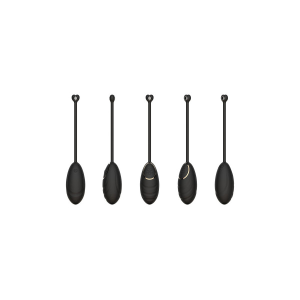 Œuf vibrant noir avec télécommande USB 